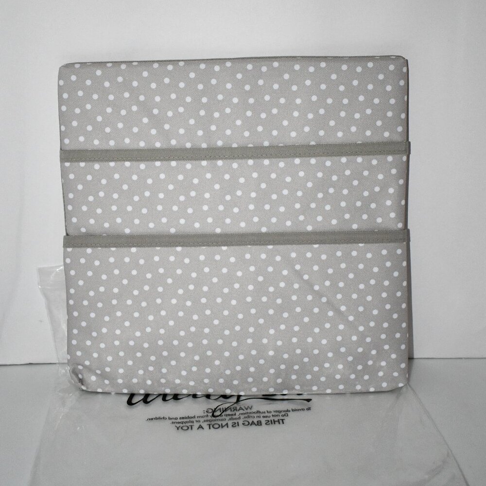 Thirty One Wall Pocket Board in Taupe Dancing Dot NWT